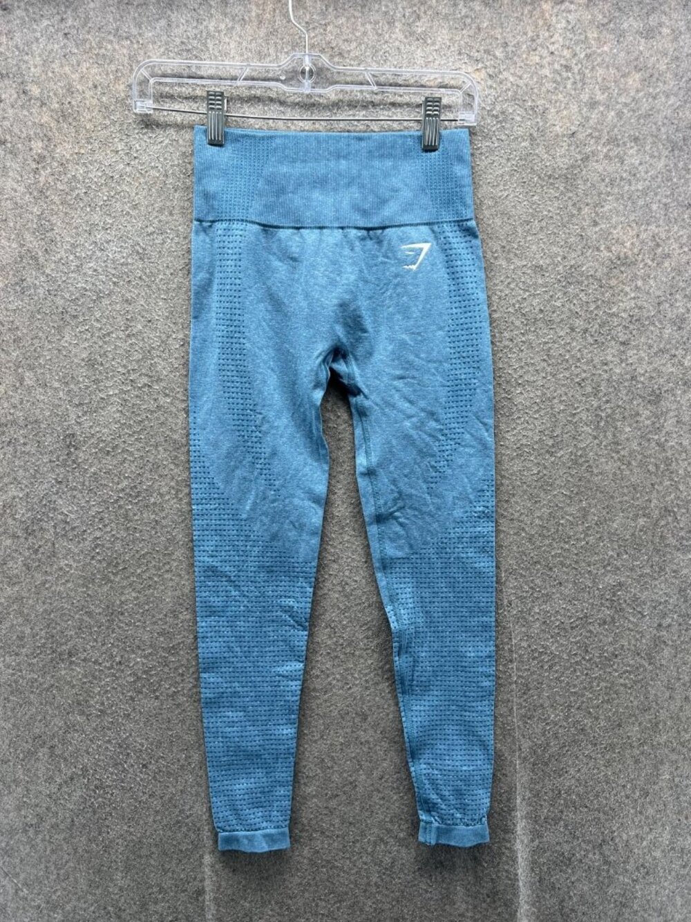 Gymshark Leggings Womens XS Blue High Rise Seamless Ankle Yoga Pants Athletic